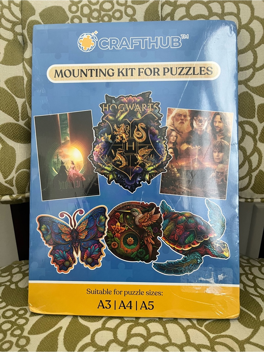 Two Blue Puzzle Mounting Kit for Kids - Easy Display Solution -